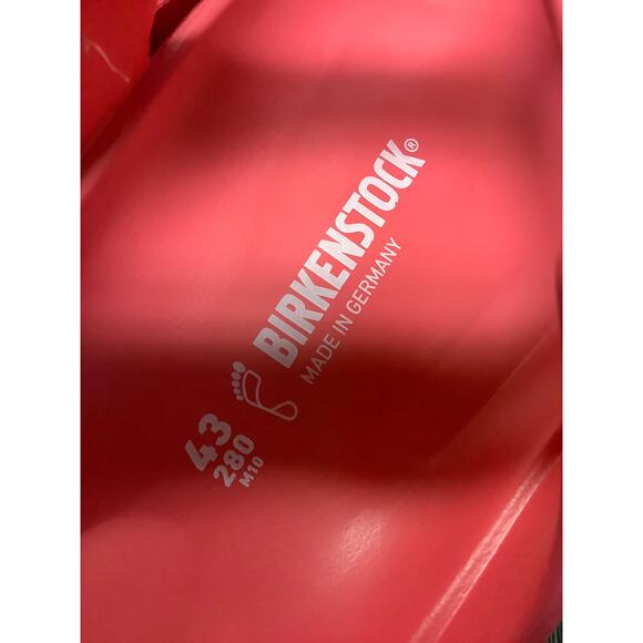 Birkenstock Mens 43/M10 Coral Pink Gizeh Eva Thong Sandals Slip On P3-6 - Picture 5 of 7